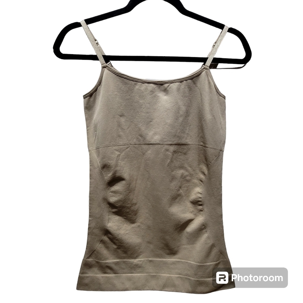 XL Adjustable Strap Shapewear Camisole with Elastane Tan